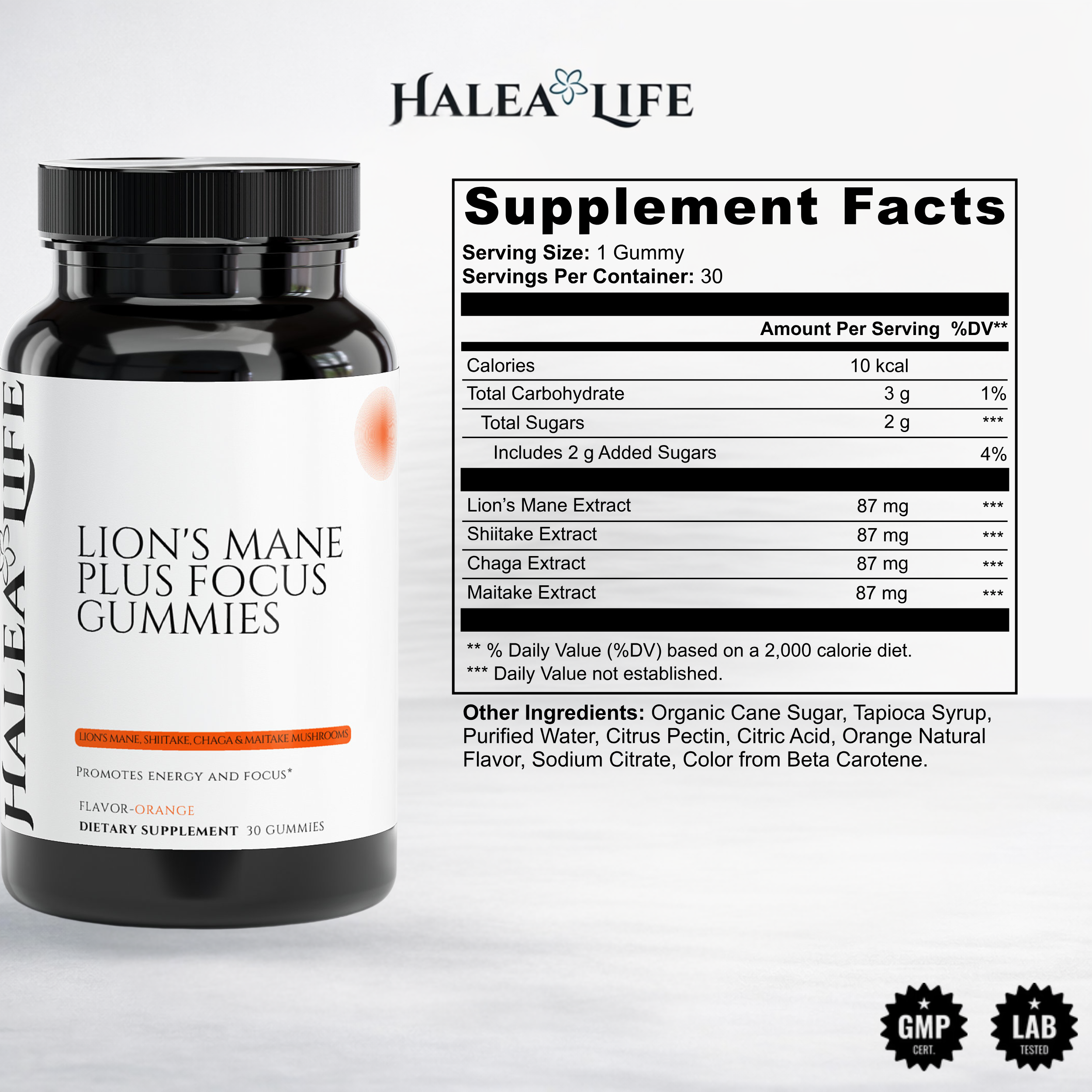Lion's Mane Plus Focus Gummies