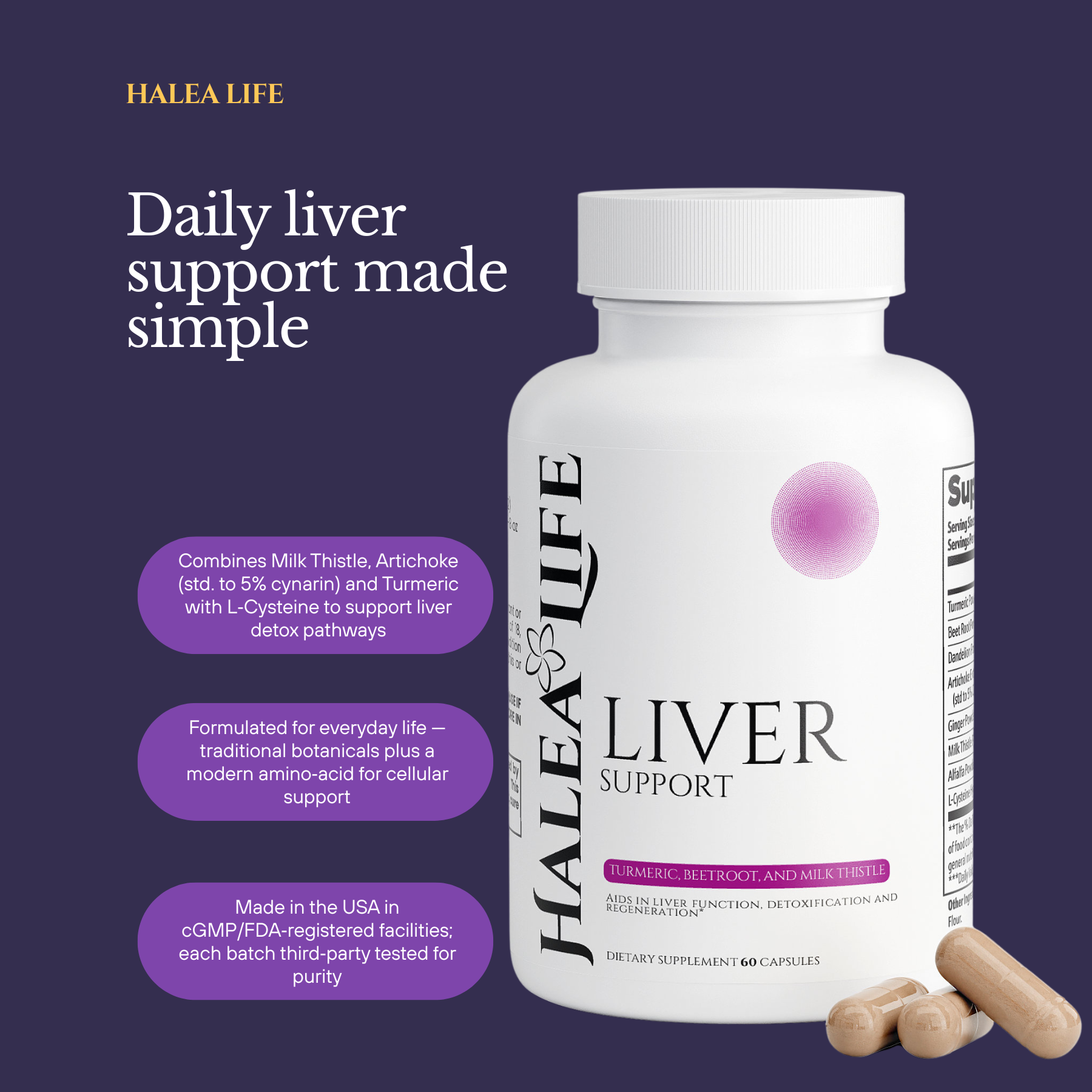  a formula designed to aid in liver function, detoxification, and regeneration 