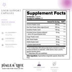 Halea Life Natural Detox Liver Support capsules for glutathione production and hepatic health