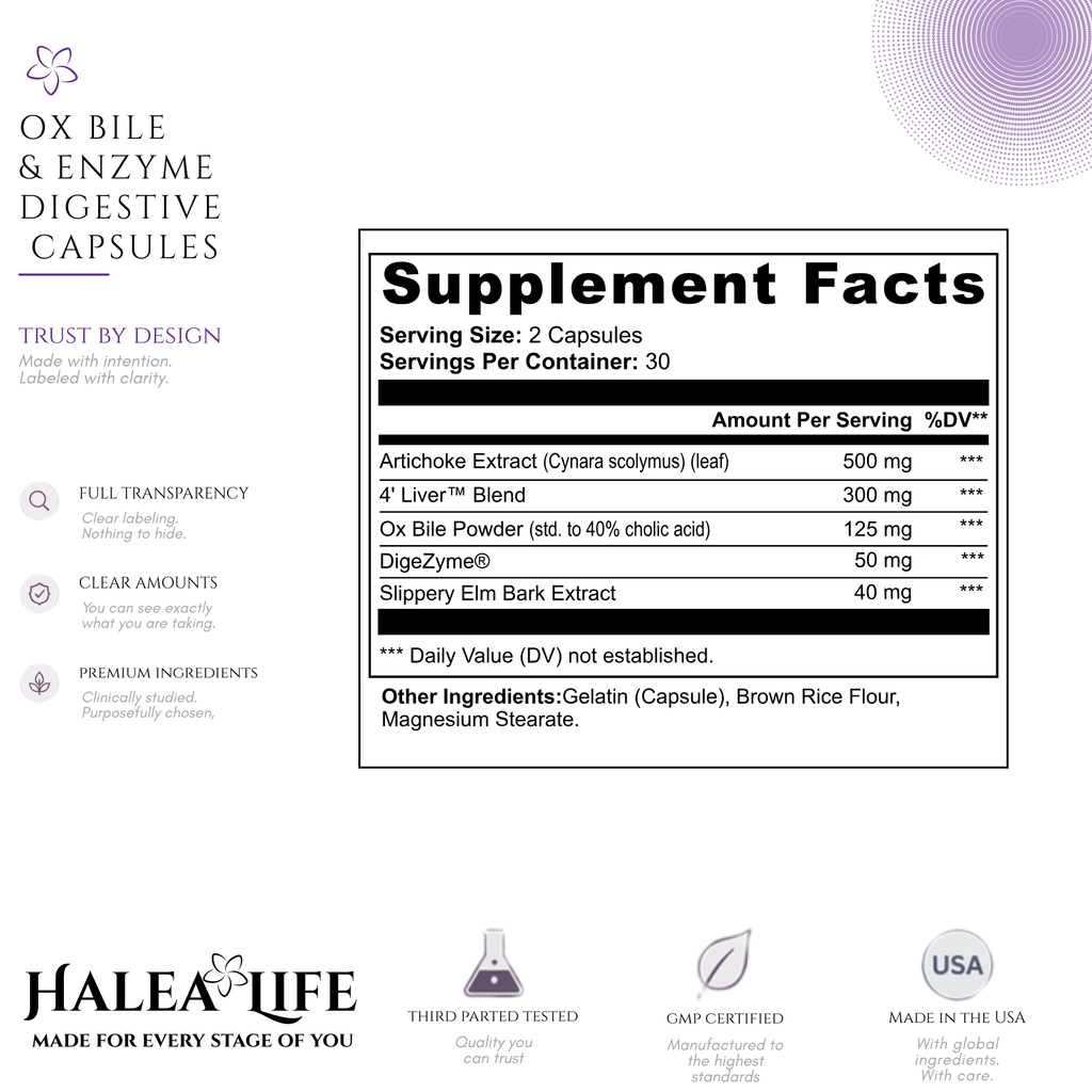 Ox Bile and Enzyme Digestive Complex