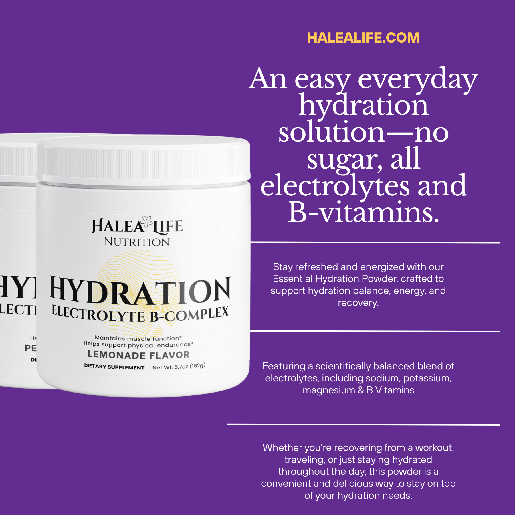 Hydration Electrolyte B-Complex – Lychee