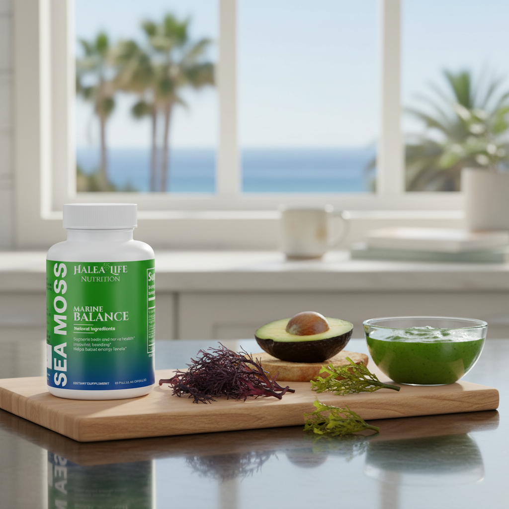 Organic Sea Moss Capsules Ocean Sourced Support For Daily Mineral Balance.&nbsp;