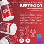 Halea Life Nutrition Organic Beetroot Powder Capsules
