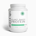 Halea Life plant-based protein powder container on a white background