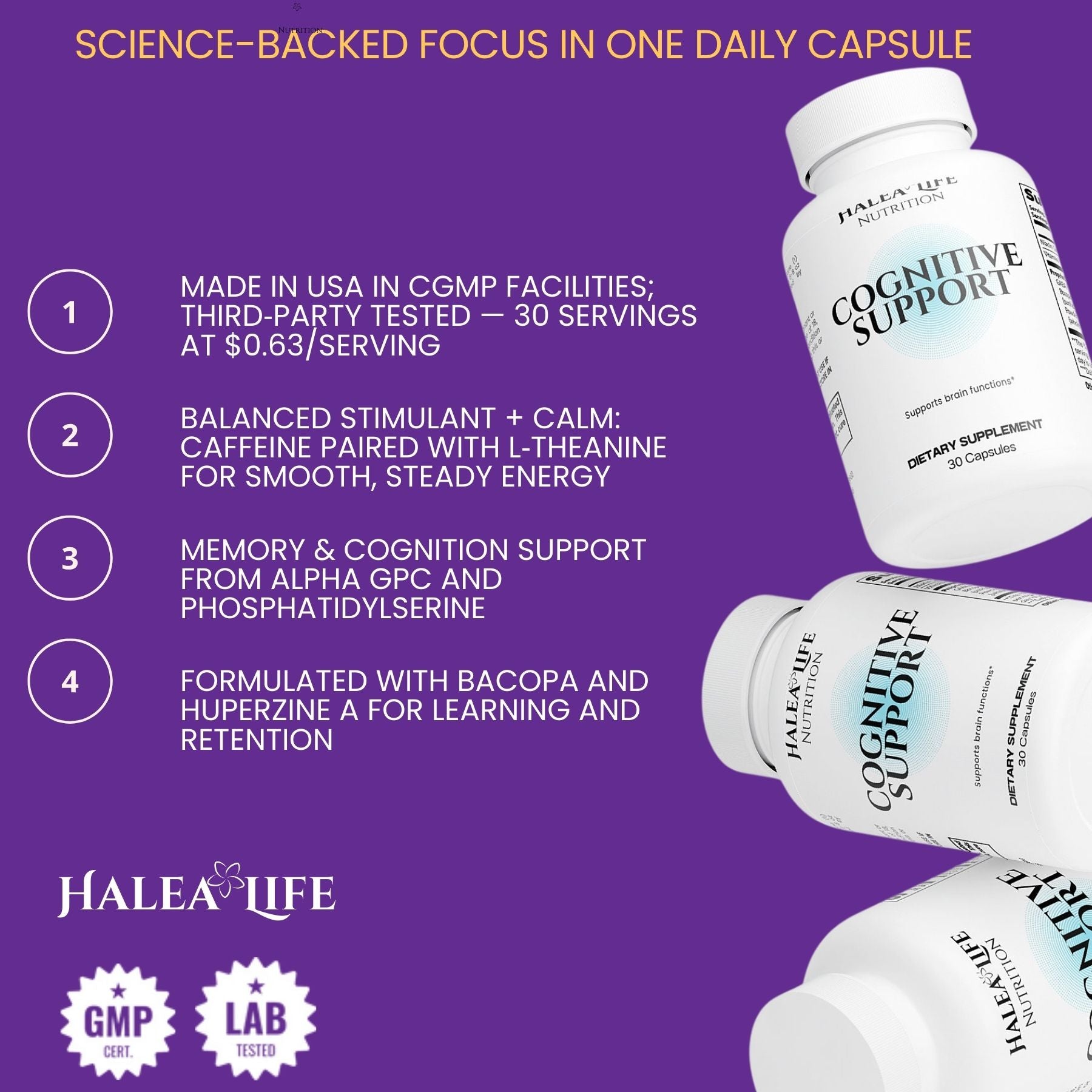 Pure Focus Cognitive Support Capsules