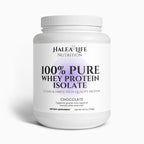 Halea Life Nutrition 100% Pure Whey Protein Isolate container on a white background