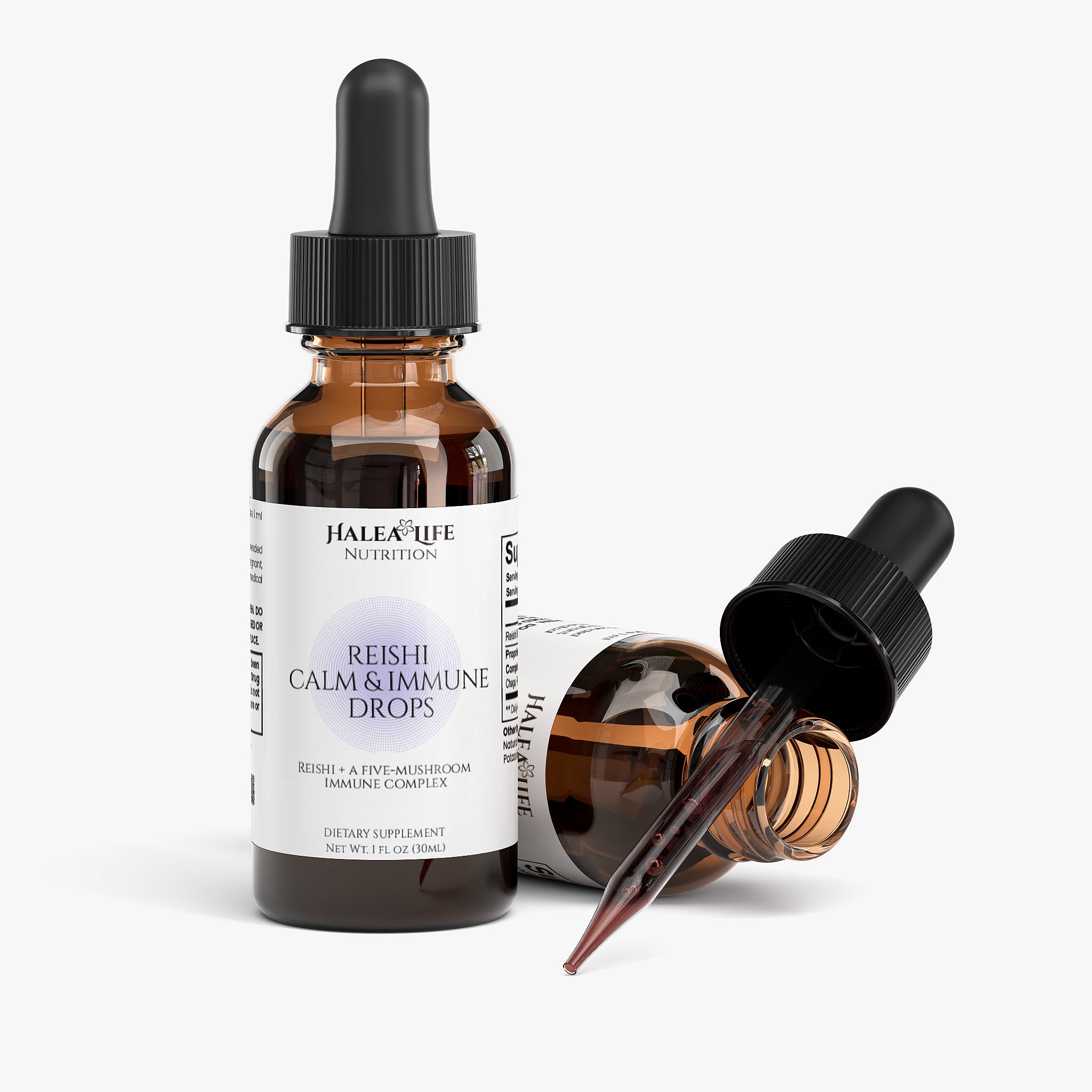 Reishi Calm & Immune Drops with Chaga, Maitake, Shiitake and Turkey Tail mushroom complex