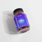 Bottle of Halea Life Nutrition DeepDream Chewable Gummies on a light gray background