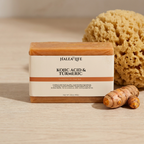 Halea Life Kojic Acid and Turmeric Soap Bar for skin brightening dark spot fading and even skin tone